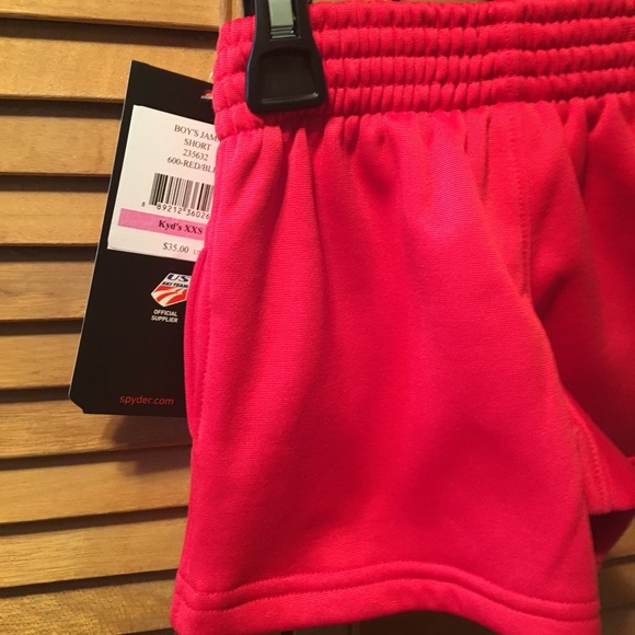 Spyder Red and Black Shorts - Picture 6 of 8